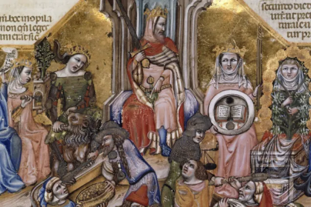 Tribunal de Justinien. Painting.